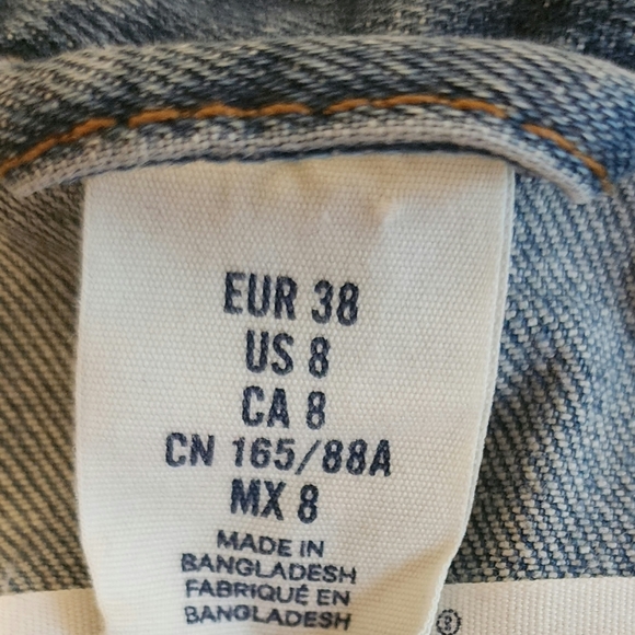 🍂🍁🍂Label of Graded Goods L.O.G.G Jean jacket size 8 H&M Denim🍁🍂🍁 - Picture 15 of 16